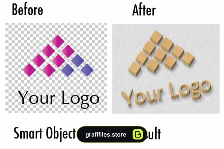موکاپ لوگو Logo Mock-ups – Wood Style