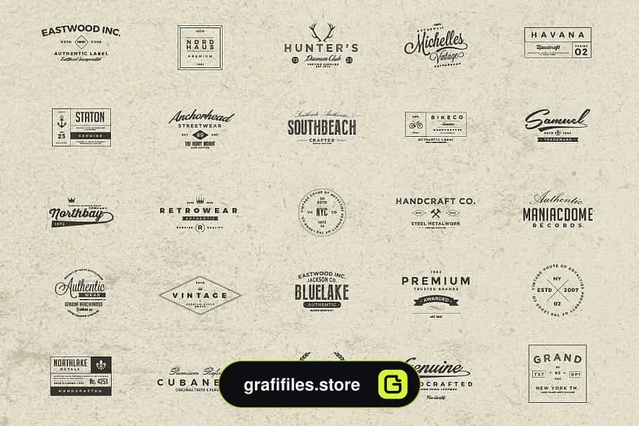 فایل لایه باز لوگو Logos Bundle Collection