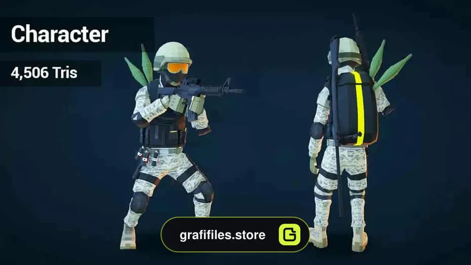 Low Poly FPS Pack برای یونیتی - 1