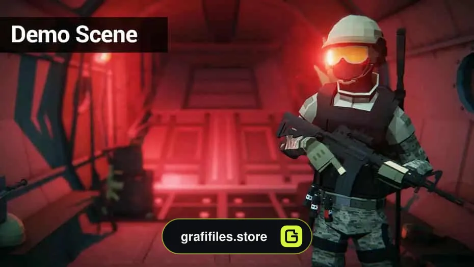 Low Poly FPS Pack برای یونیتی - 19