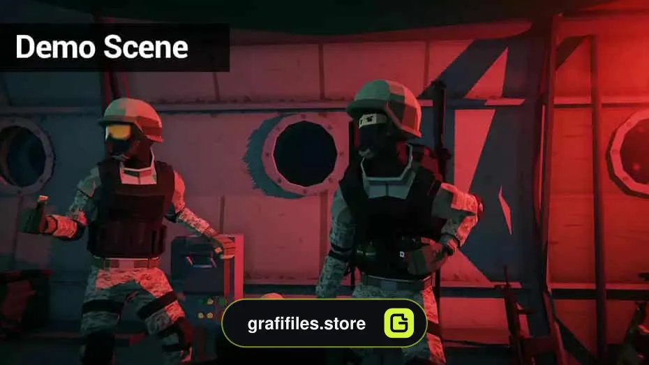 Low Poly FPS Pack برای یونیتی - 5