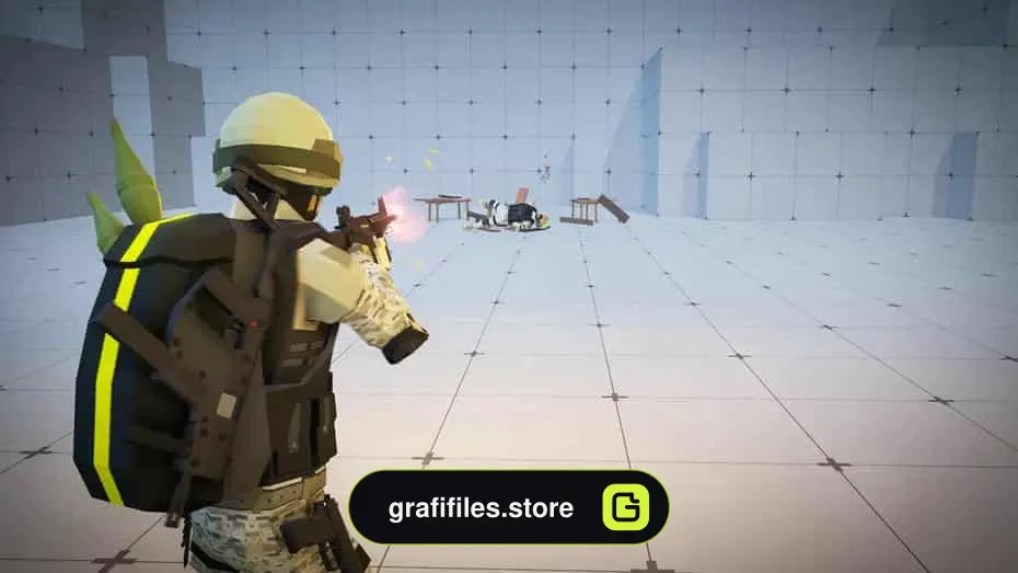 Low Poly FPS Pack برای یونیتی - 7