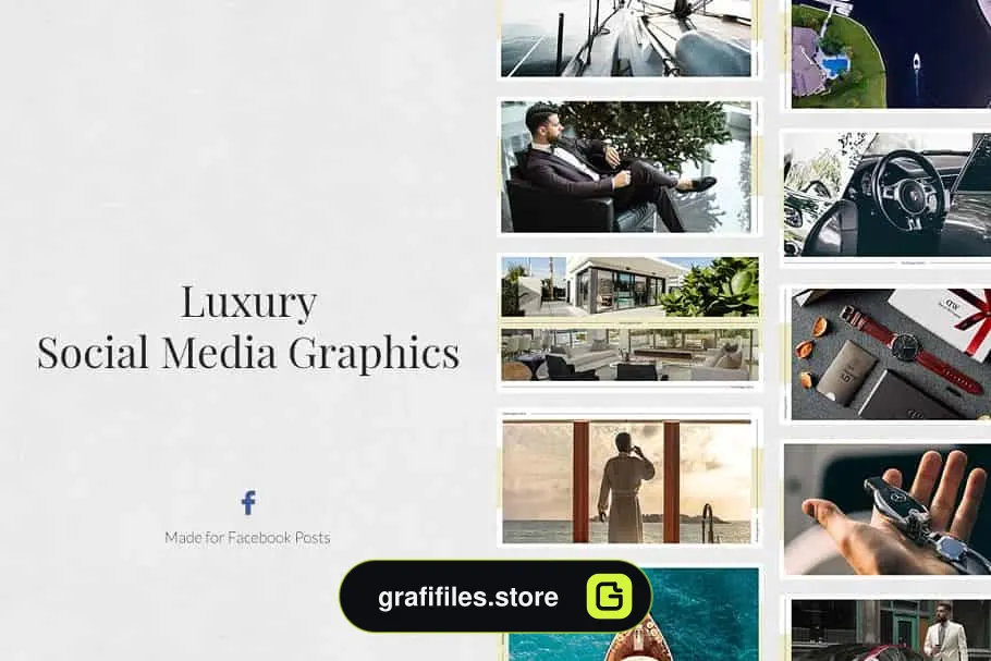 فایل لایه باز شبکه اجتماعی Luxury Pack