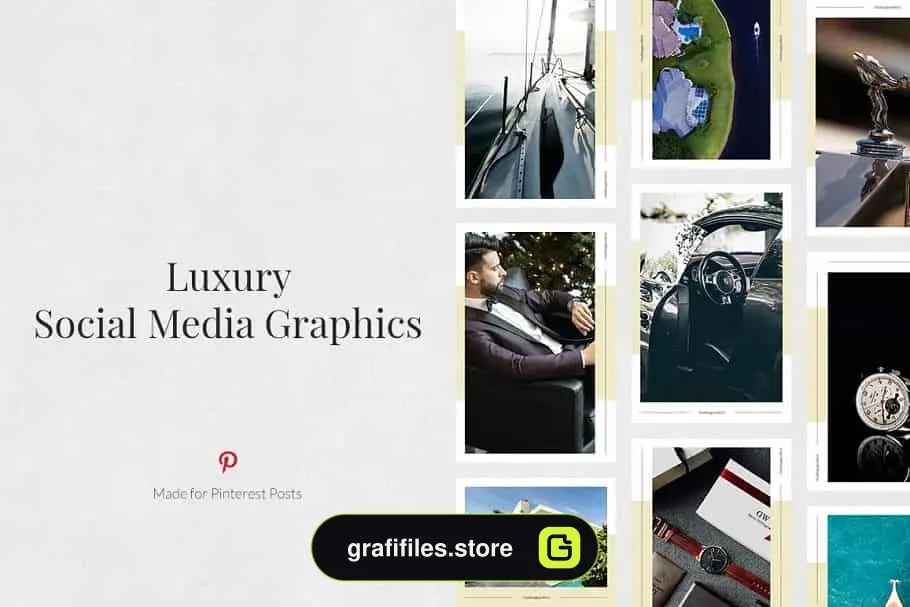 فایل لایه باز شبکه اجتماعی Luxury Pack