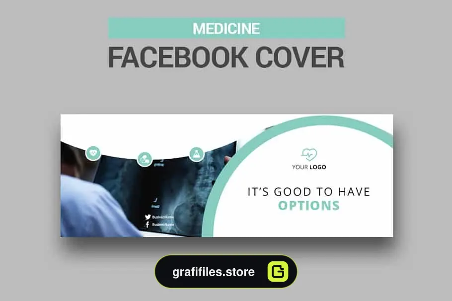 فایل لایه باز بنر فیسبوک Medicine Facebook Covers