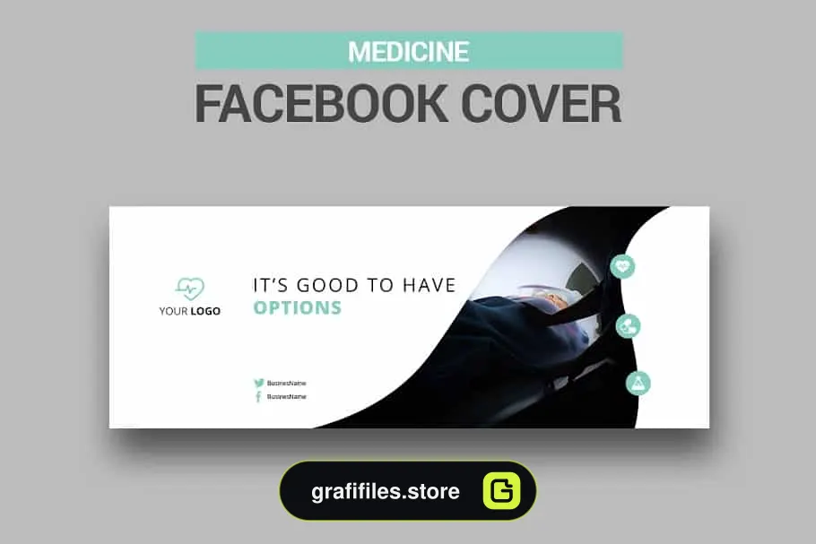 فایل لایه باز بنر فیسبوک Medicine Facebook Covers