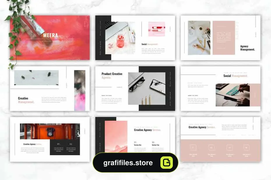 قالب کینوت MEERA – Creative Agency Keynote Template