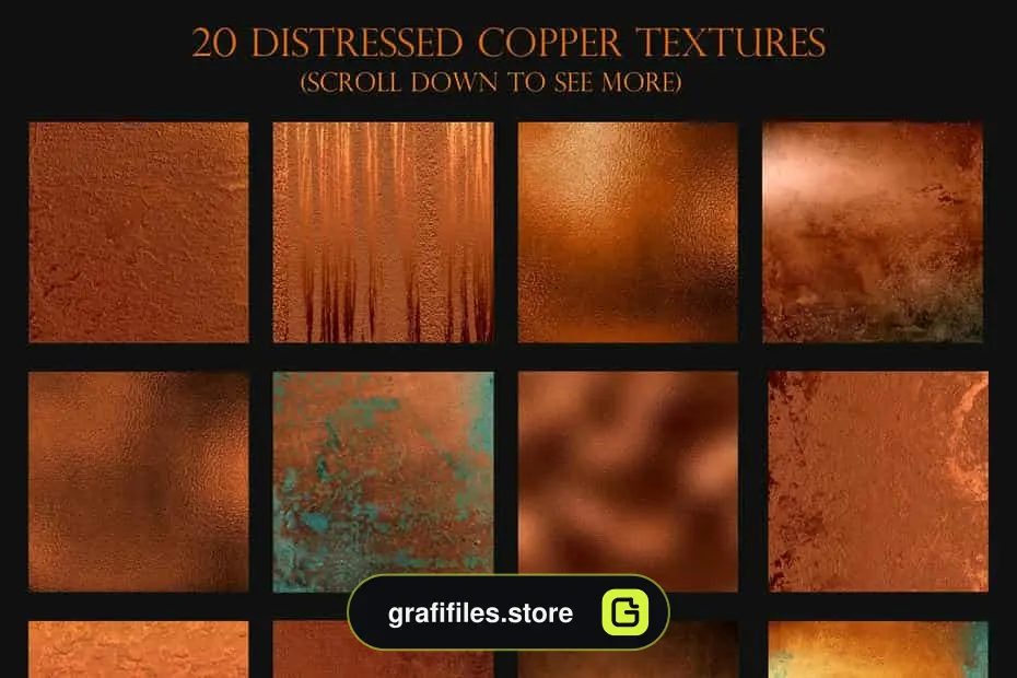 تکسچر فلز Metallic textures bundle - 9