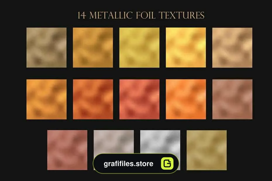 تکسچر فلز Metallic textures bundle - 11