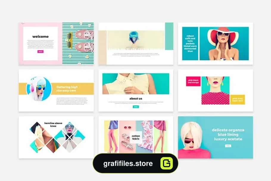 قالب پاورپوینت و کینوت Mia Presentation Template