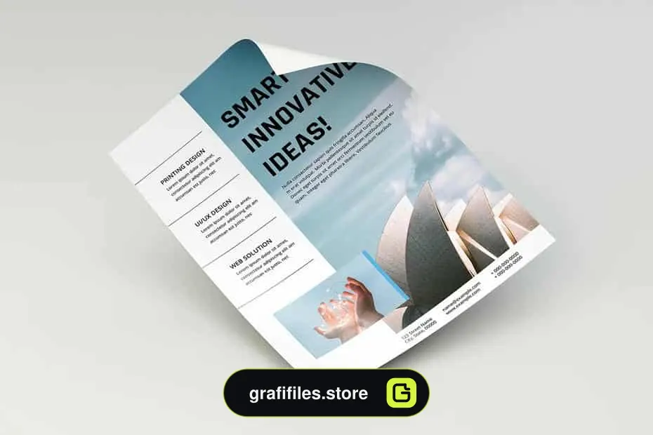 فایل لایه باز تراکت Minimalist Business Flyer-v04