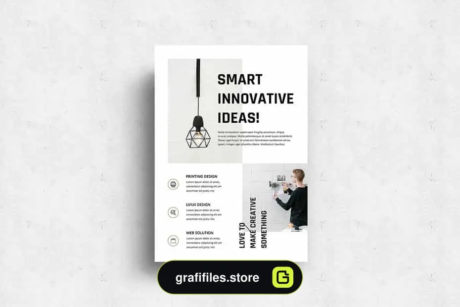 فایل لایه باز تراکت Minimalist Business Flyer-v05
