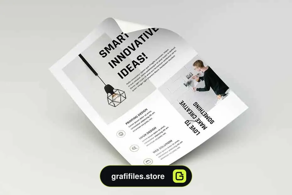 فایل لایه باز تراکت Minimalist Business Flyer-v05