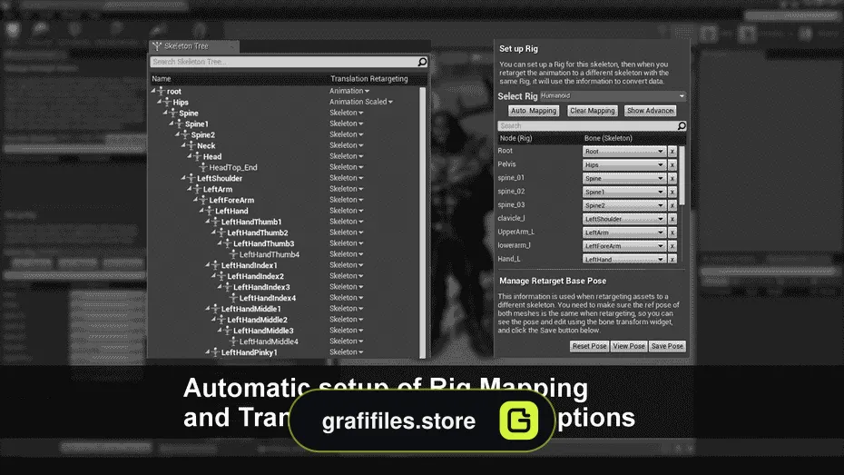 Mixamo Animation Retargeting برای آنریل انجین - 1