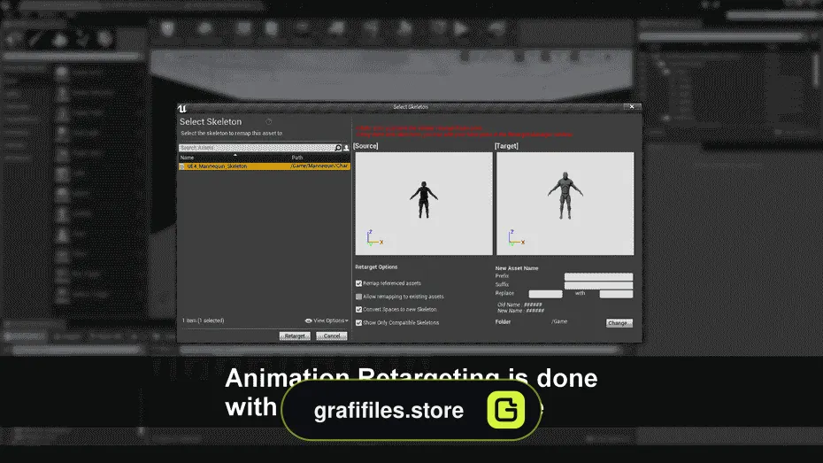Mixamo Animation Retargeting برای آنریل انجین - 7