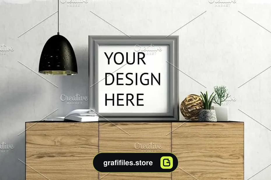 موکاپ قاب عکس Mock Up Poster Frame In Interior