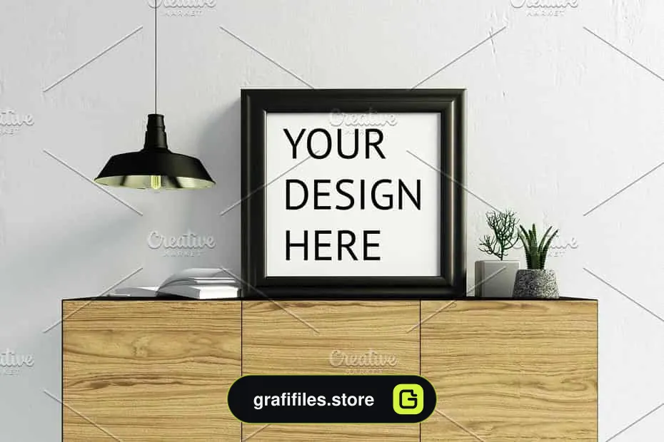 موکاپ قاب عکس Mock Up Poster Frame In Interior