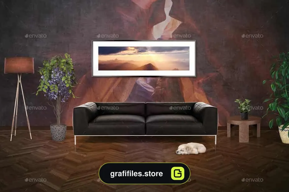 دانلود جعبه ابزار ساخت موکاپ صحنه داخلی Mockup Interior Scene Creator - 1 جعبه ابزار ساخت موکاپ صحنه داخلی