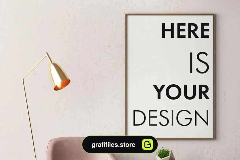 موکاپ قاب عکس Mockup Posters In The Interior