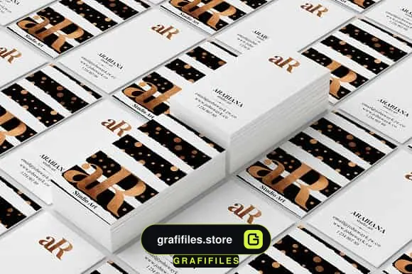 فایل لایه باز کارت ویزیت MODERN Business Card Template 3 In 1