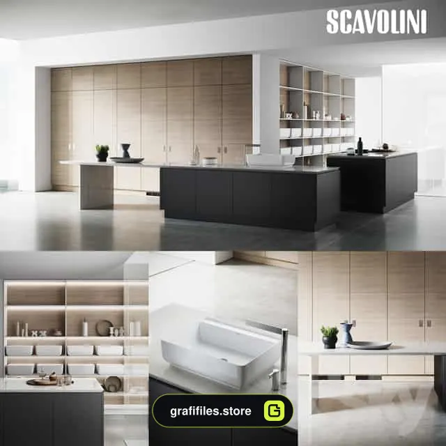 دانلود 33 مدل سه بعدی کابینت مدرن