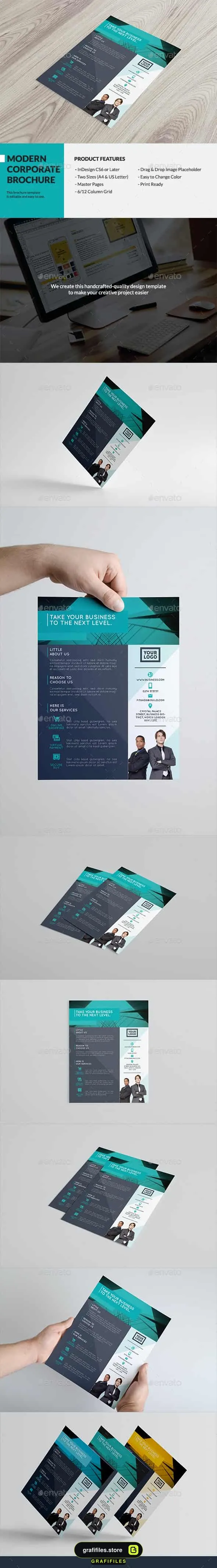 قالب ایندیزاین بروشور Modern Corporate Flyer