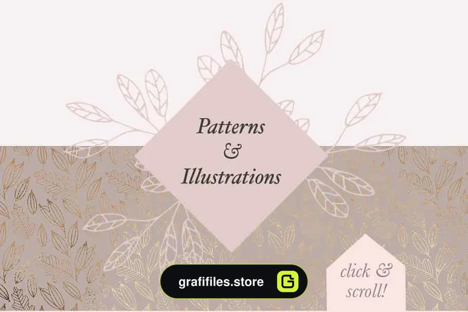 پترن گل Modern Subtle Floral Patterns Bundle