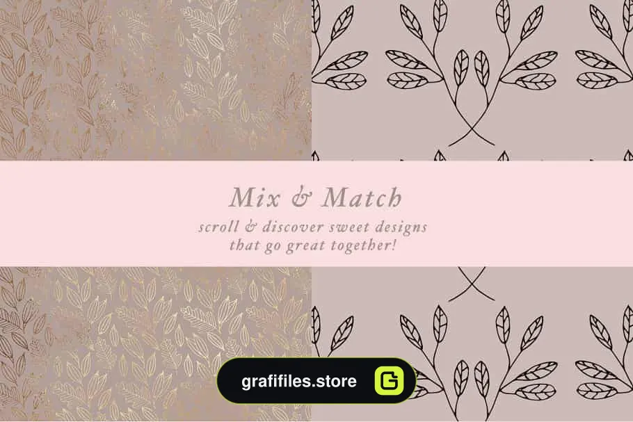 پترن گل Modern Subtle Floral Patterns Bundle