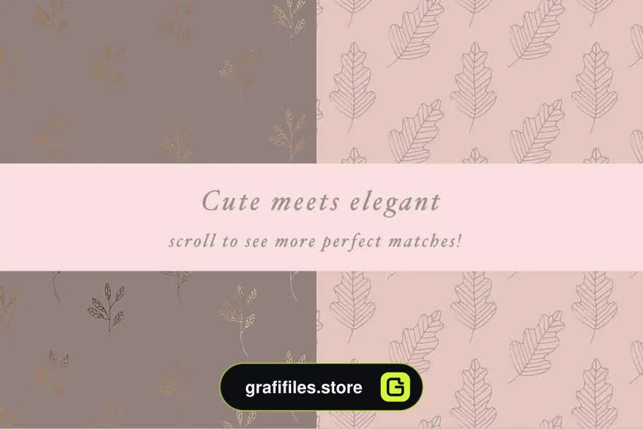 پترن گل Modern Subtle Floral Patterns Bundle
