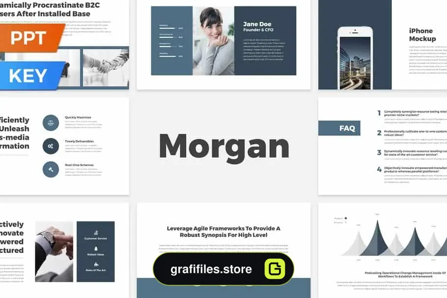 قالب پاورپوینت و کینوت Morgan Presentation Template