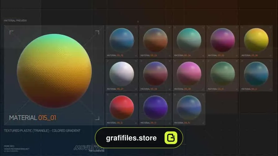 دانلود متریال MovieType برای Element 3d