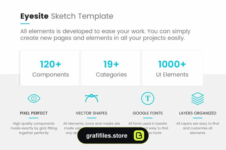 دانلود فایل لایه باز وب سایت Multi-Prupose Sketch Template UI Kit - 3 فایل لایه باز وب سایت