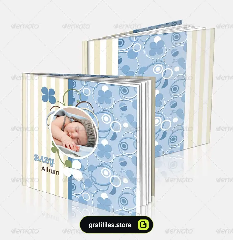 فایل لایه باز آلبوم عکس کودک
