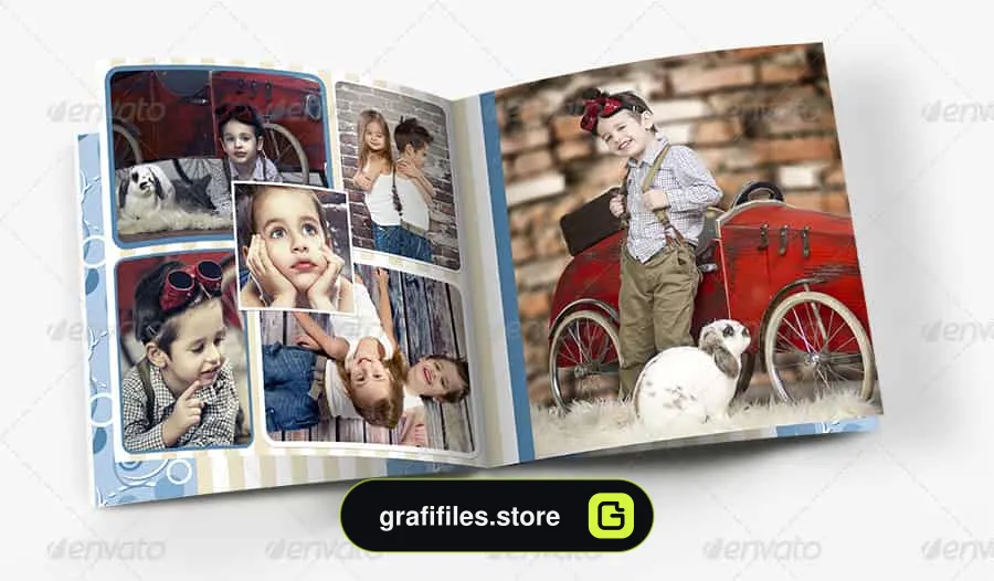 فایل لایه باز آلبوم عکس کودک