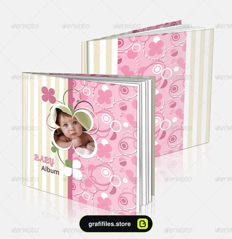 فایل لایه باز آلبوم عکس کودک