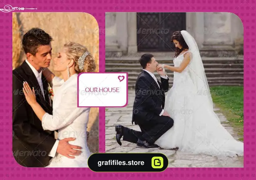 قالب ایندیزاین آلبوم عکس عروسی My Wedding Photo Album