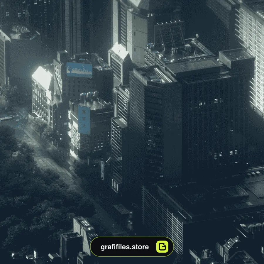 دانلود آبجکت ساختمان های توکیو Kitbash3D Neo Tokyo 2 - 2 آبجکت ساختمان های توکیو