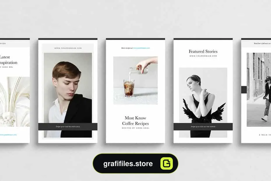 فایل لایه باز استوری اینستاگرام New York Instagram Stories