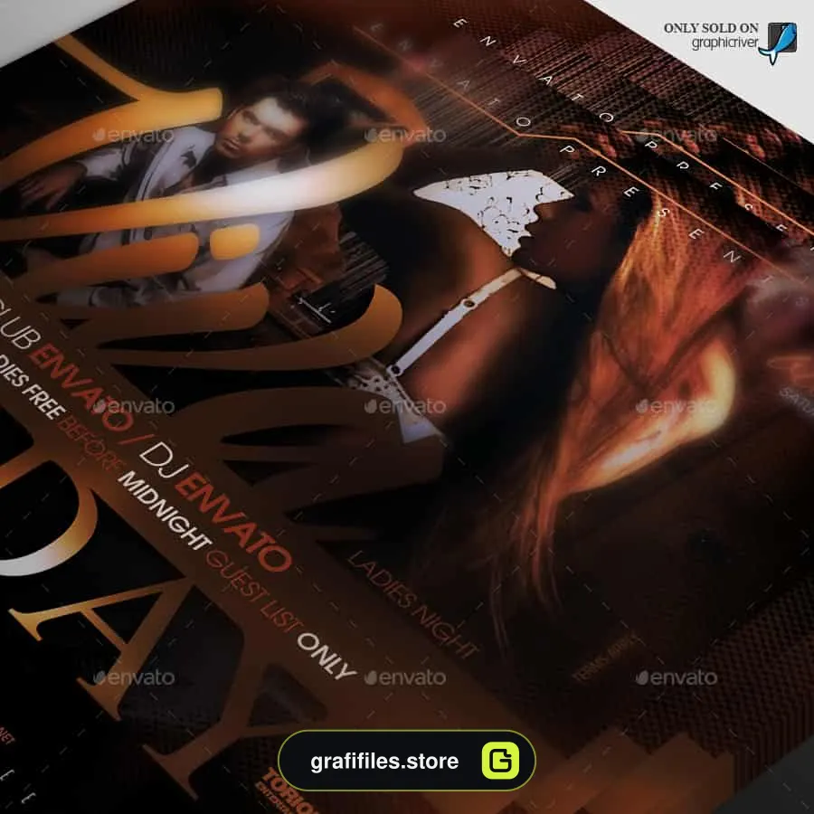 دانلود فایل لایه باز بنر Night Club Flyer Template