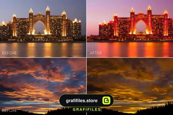 دانلود پریست عکس شب در لایت روم - Night Lr Presets - 1 پریست عکس شب