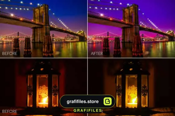 دانلود پریست عکس شب در لایت روم - Night Lr Presets - 15 پریست عکس شب - 14