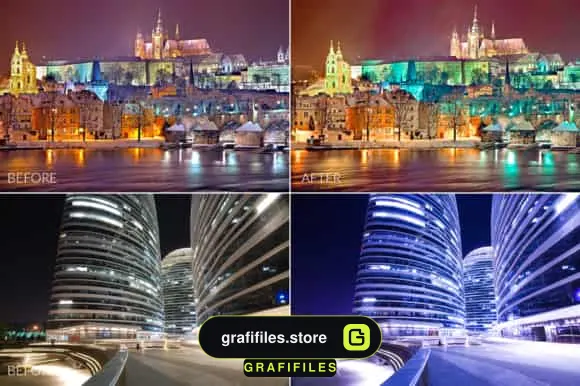 دانلود پریست عکس شب در لایت روم - Night Lr Presets - 7 پریست عکس شب