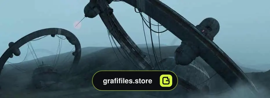 دانلود صحنه سه بعدی بیابانی No Signal Wasteland scene - 3 صحنه سه بعدی بیابانی - 2