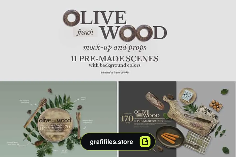دانلود جعبه ابزار ساخت موکاپ ظرف چوبی Olive Wood Mock-Up Scene Generator - 5 جعبه ابزار ساخت موکاپ ظرف چوبی - 4