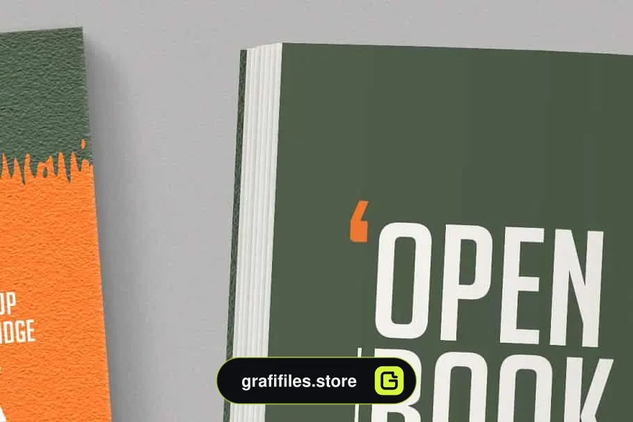 موکاپ کتاب Open Softcover Book Mockup