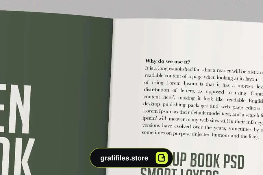موکاپ کتاب Open Softcover Book Mockup