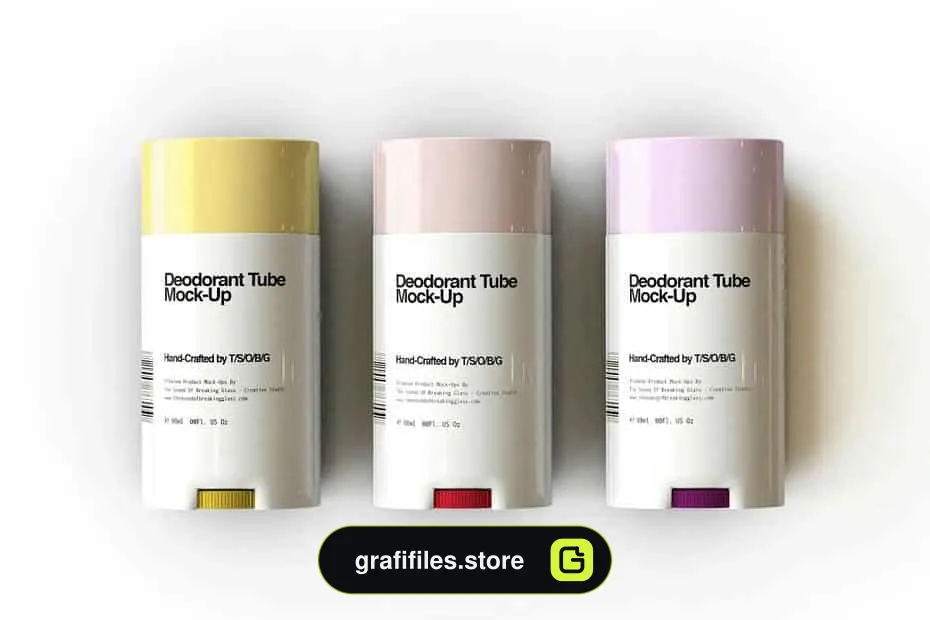 دانلود موکاپ بالم لب Oval Lip Balm Tube | Stick Mock-Up - 13 موکاپ بالم لب