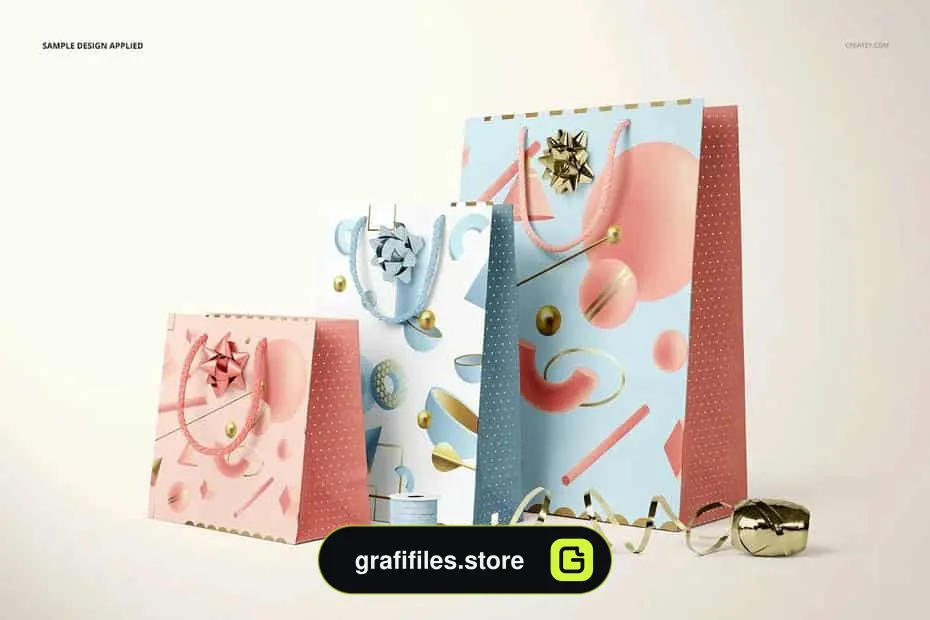 موکاپ بگ هدیه کاغذی