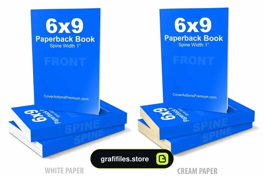 موکاپ کتاب Paperback Book Mockup -PS Action