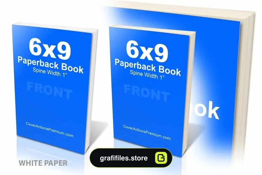 موکاپ کتاب Paperback Book Mockup -PS Action